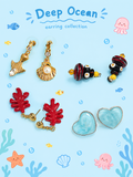 Ocean-Inspired Earring Set – 4 Pairs