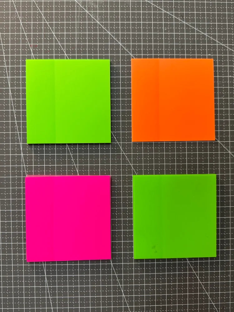 Red Notebook Set – 4 Sticky Note Pads & 4 Pens