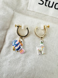 Cute Cartoon Fish Clip-On Earrings