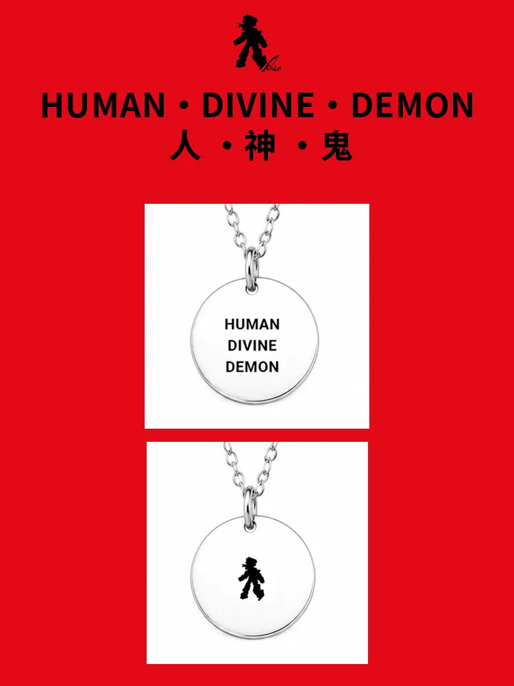 HUMAN · DIVINE · DEMON Necklace Bracelet Custom Made
