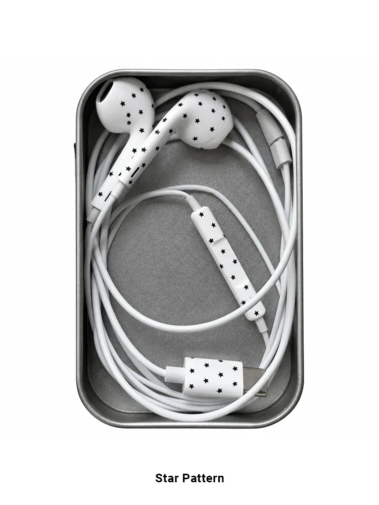 80s-Inspired Colorful Wired Earphones with Lightning Connector