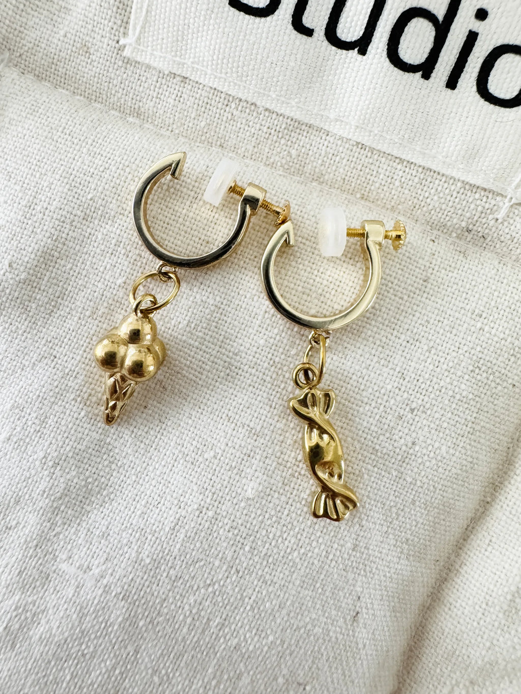 Cute Ice Cream & Candy Clip-On Earrings