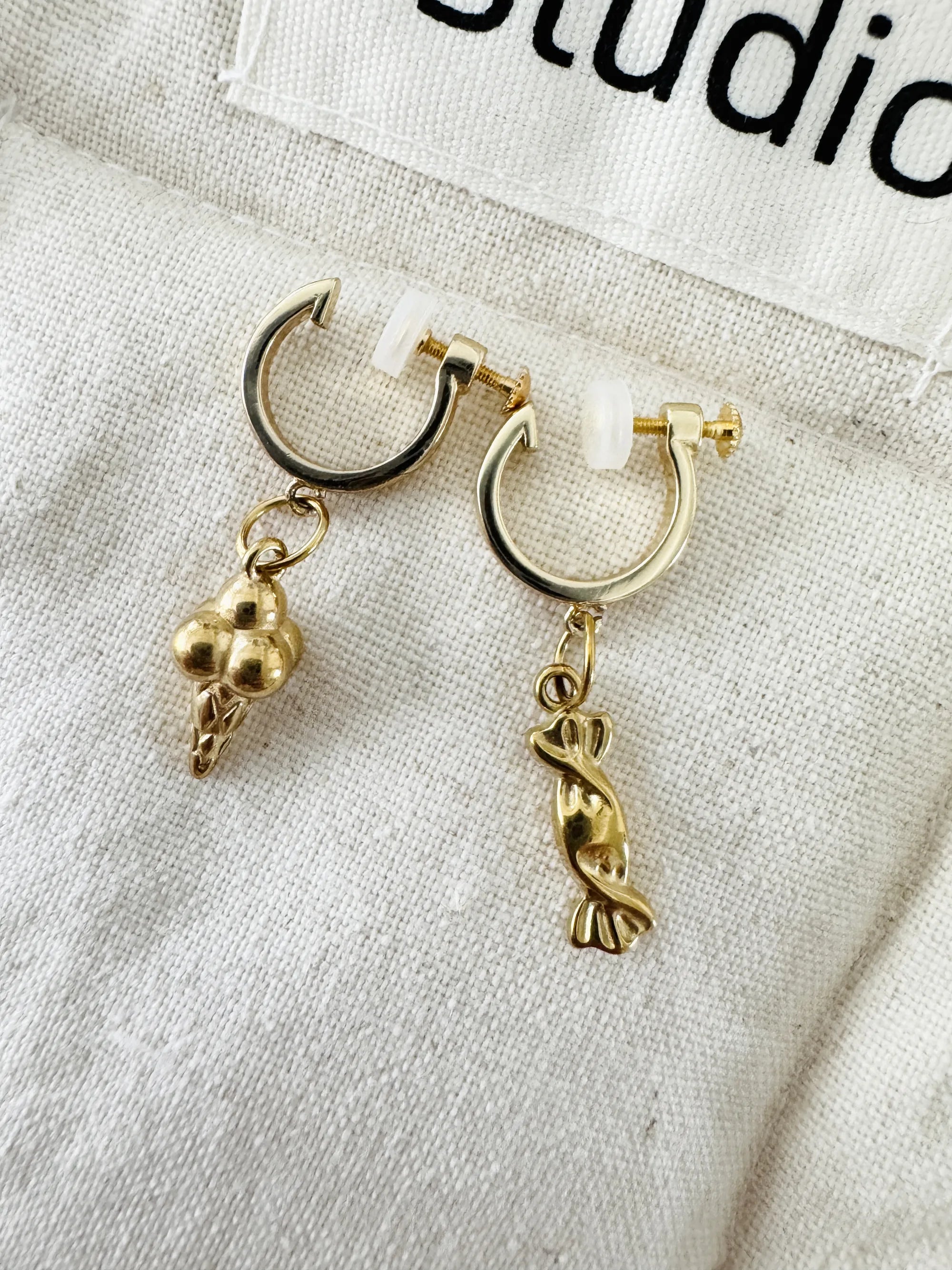 Cute Ice Cream & Candy Clip-On Earrings