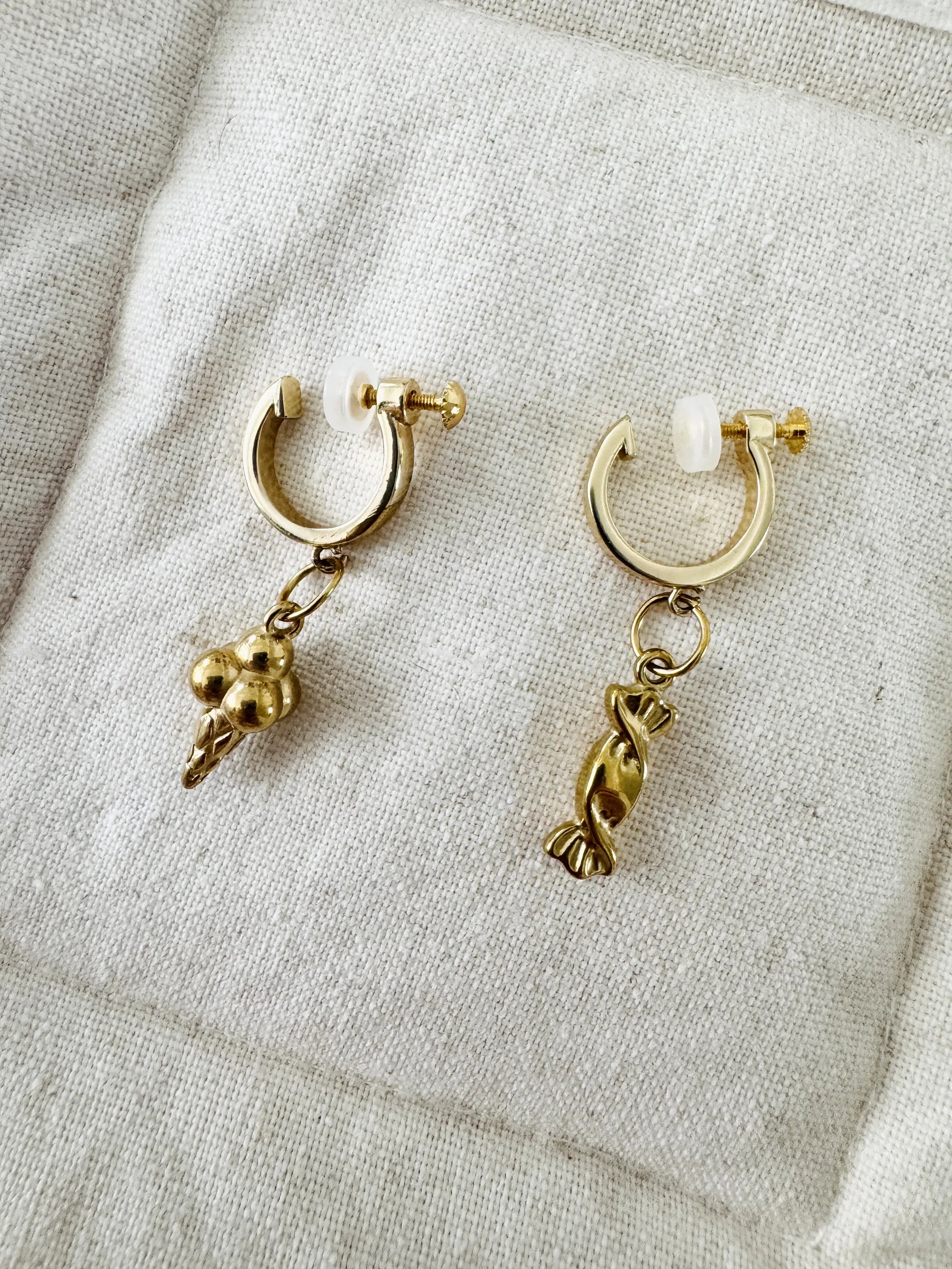 Cute Ice Cream & Candy Clip-On Earrings