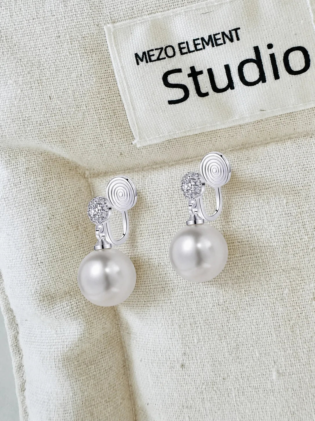 Elegant White Pearl Earrings