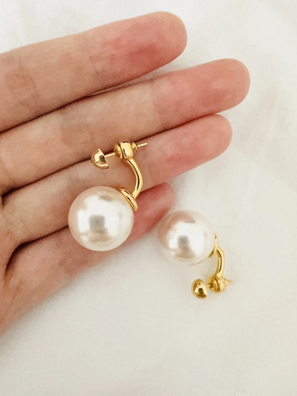Faux Pearl Earrings
