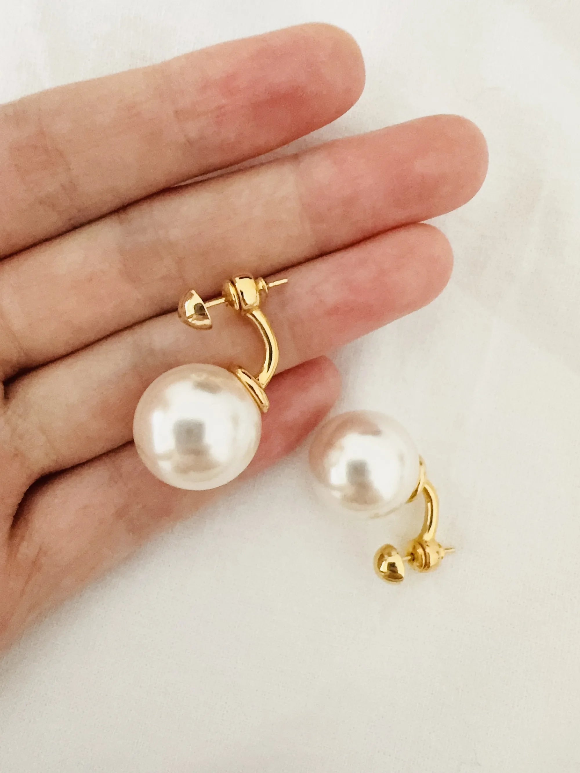 Faux Pearl Earrings
