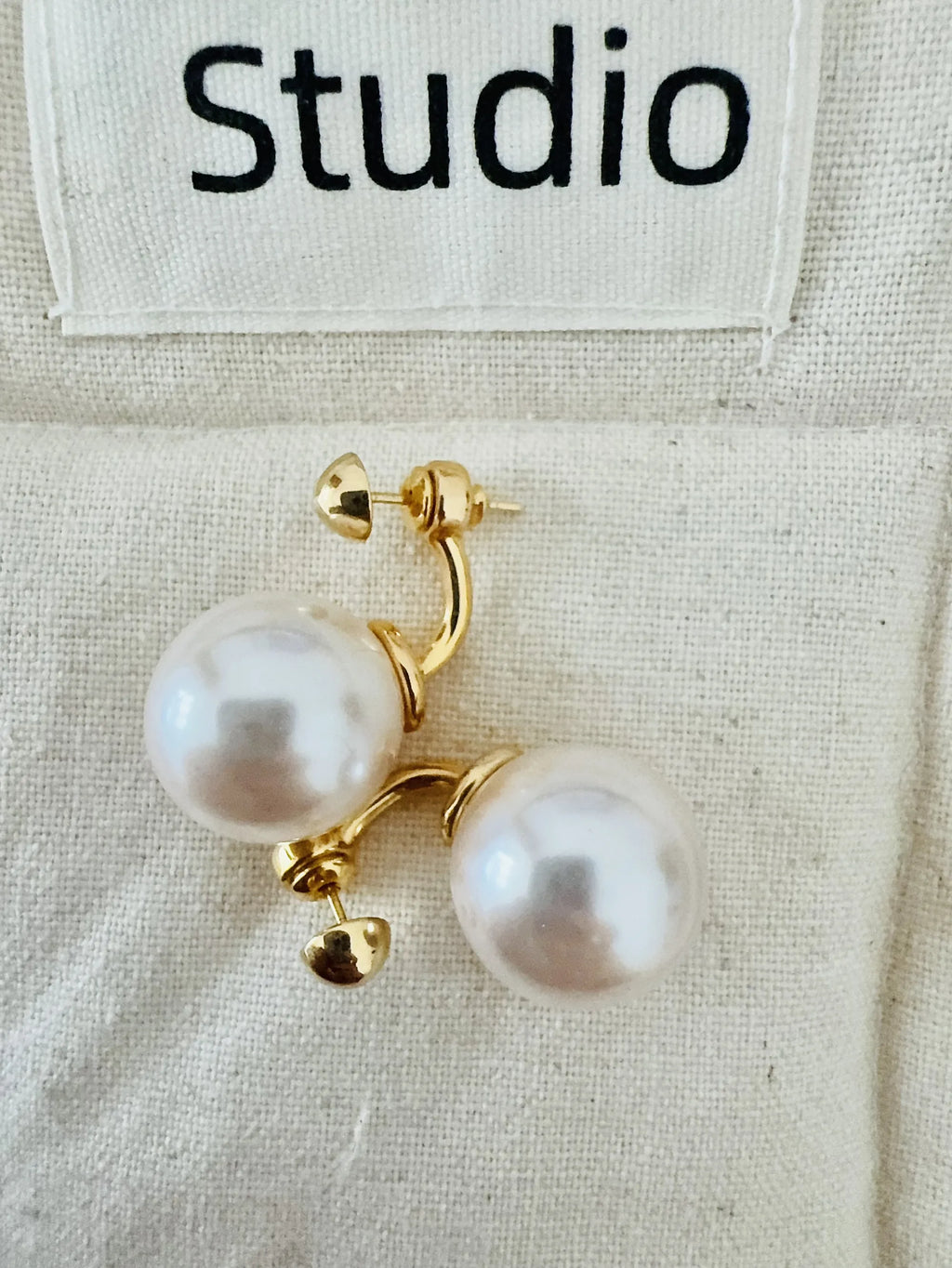 Faux Pearl Earrings